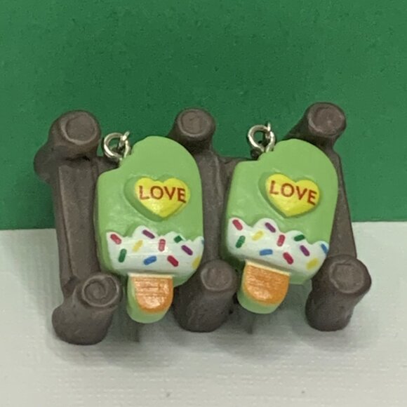 Popsicle Earring, Love Earring, Valentine's Day, Gift Idea, Funny Food Earring - Picture 6 of 6